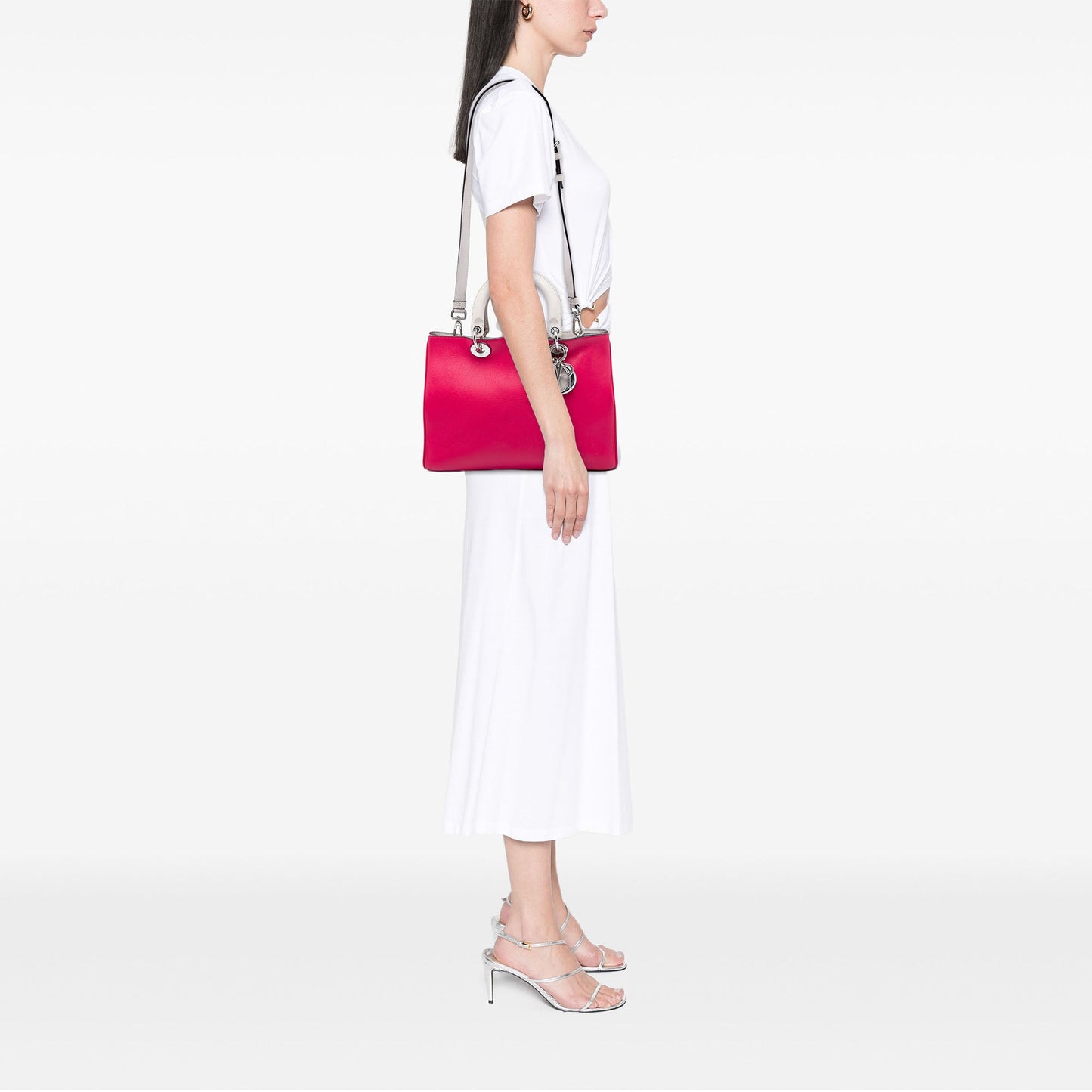 Dior Medium Tricolor Calfskin Diorissimo Tote