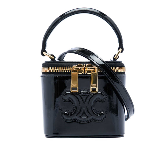 Celine Mini Patent Cuir Triomphe Vanity Case