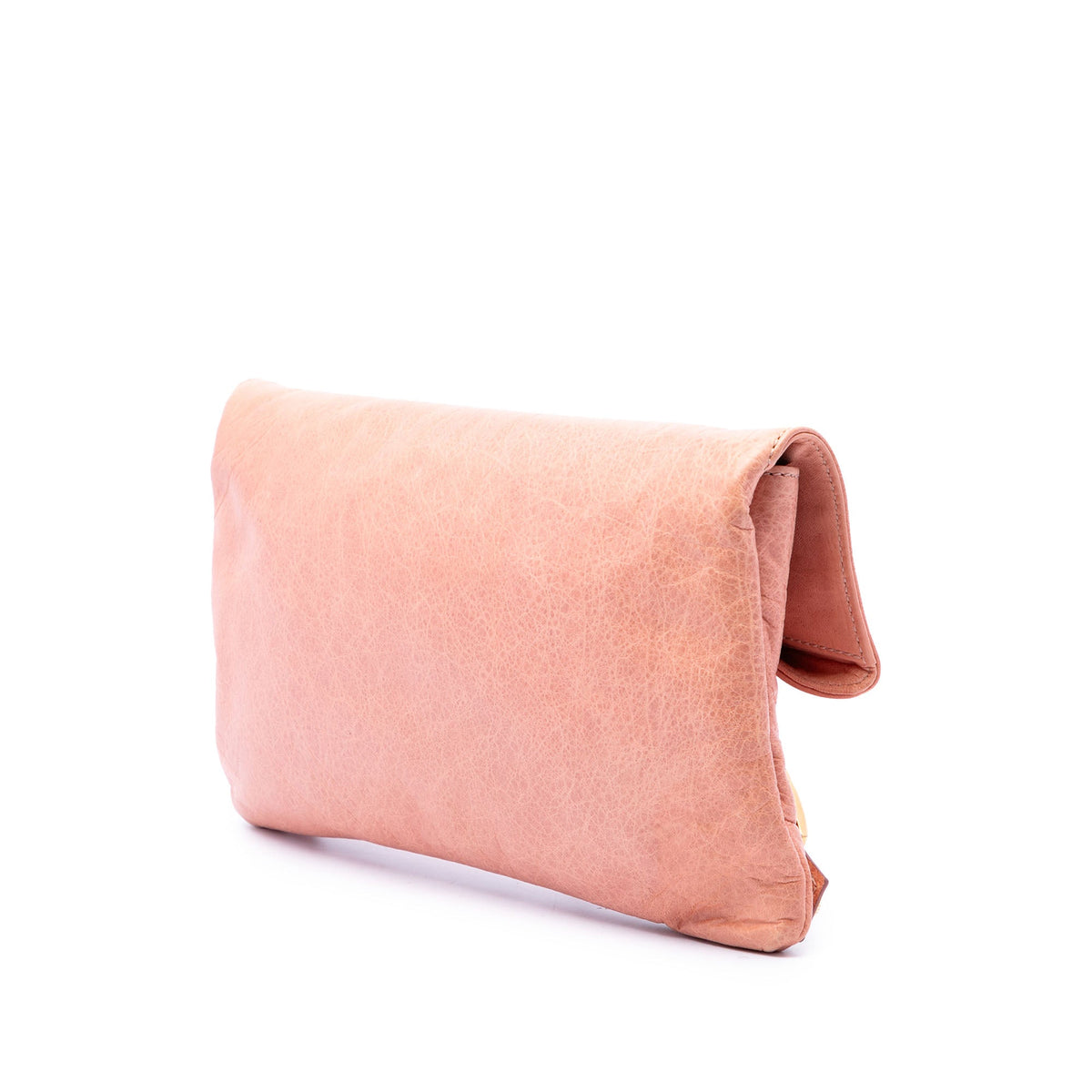 Balenciaga Lambskin Motocross Giant 21 Envelope Clutch — Pink