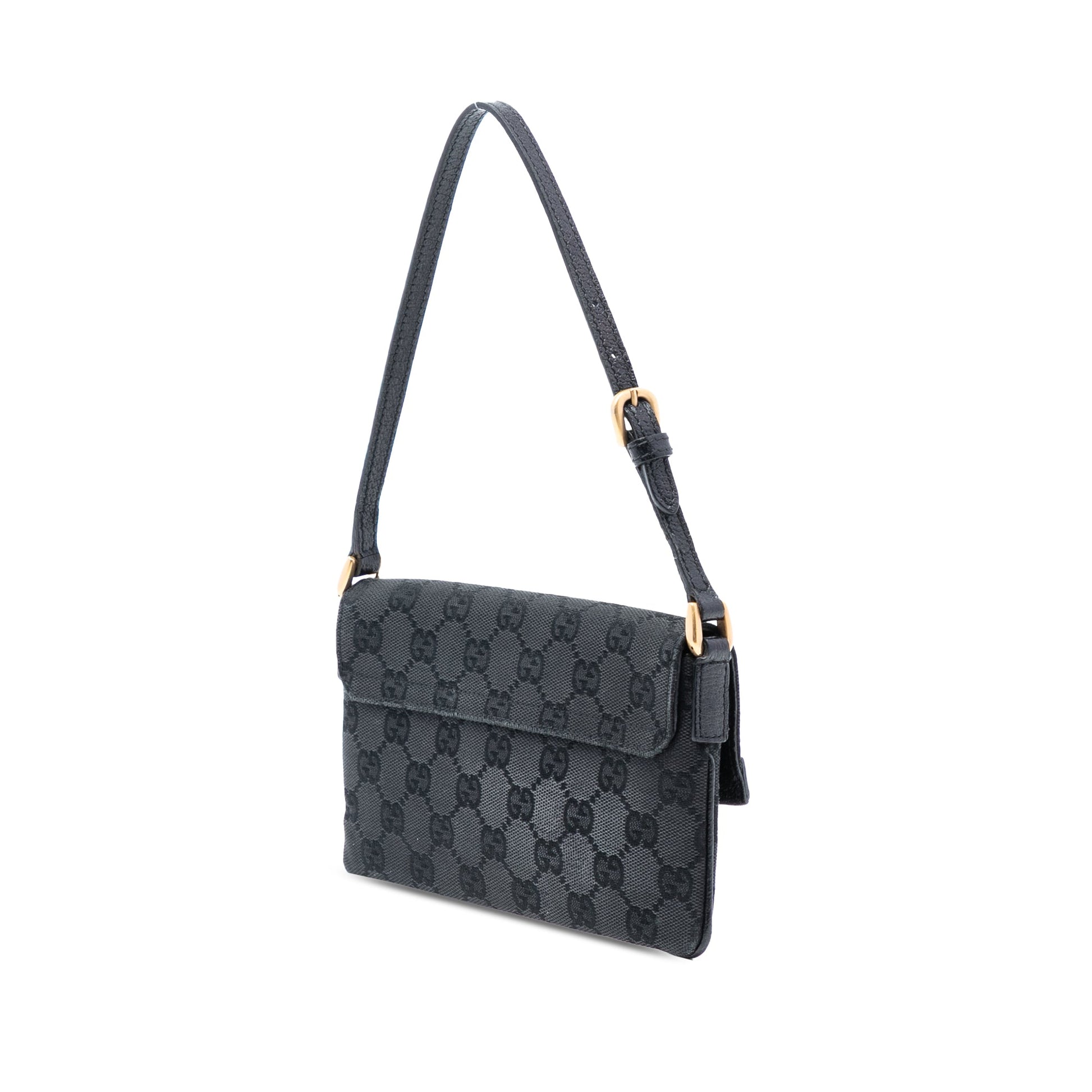 Gucci GG Canvas Nailhead Shoulder Bag