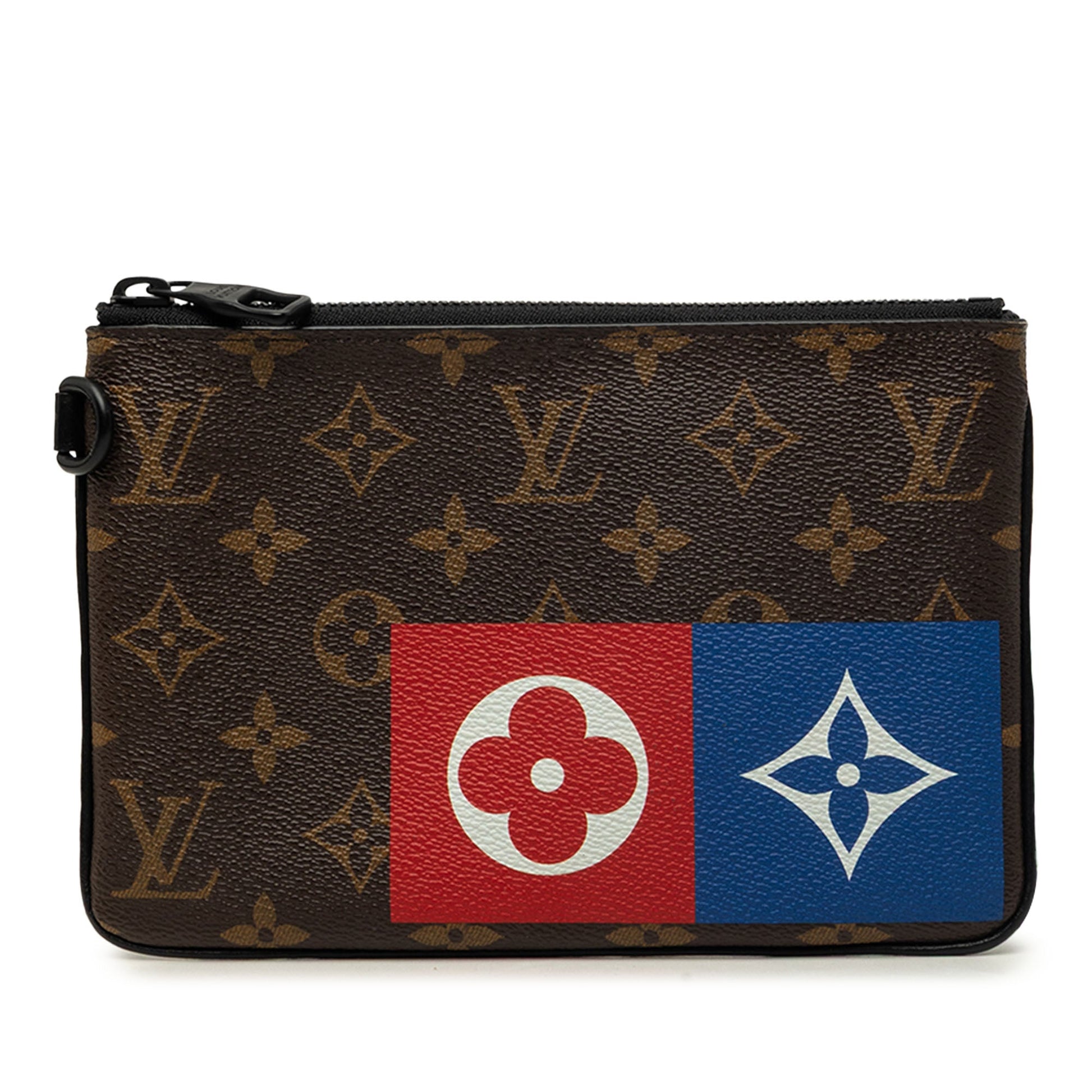 Louis Vuitton Monogram Logo Story Zipped Pouch MM
