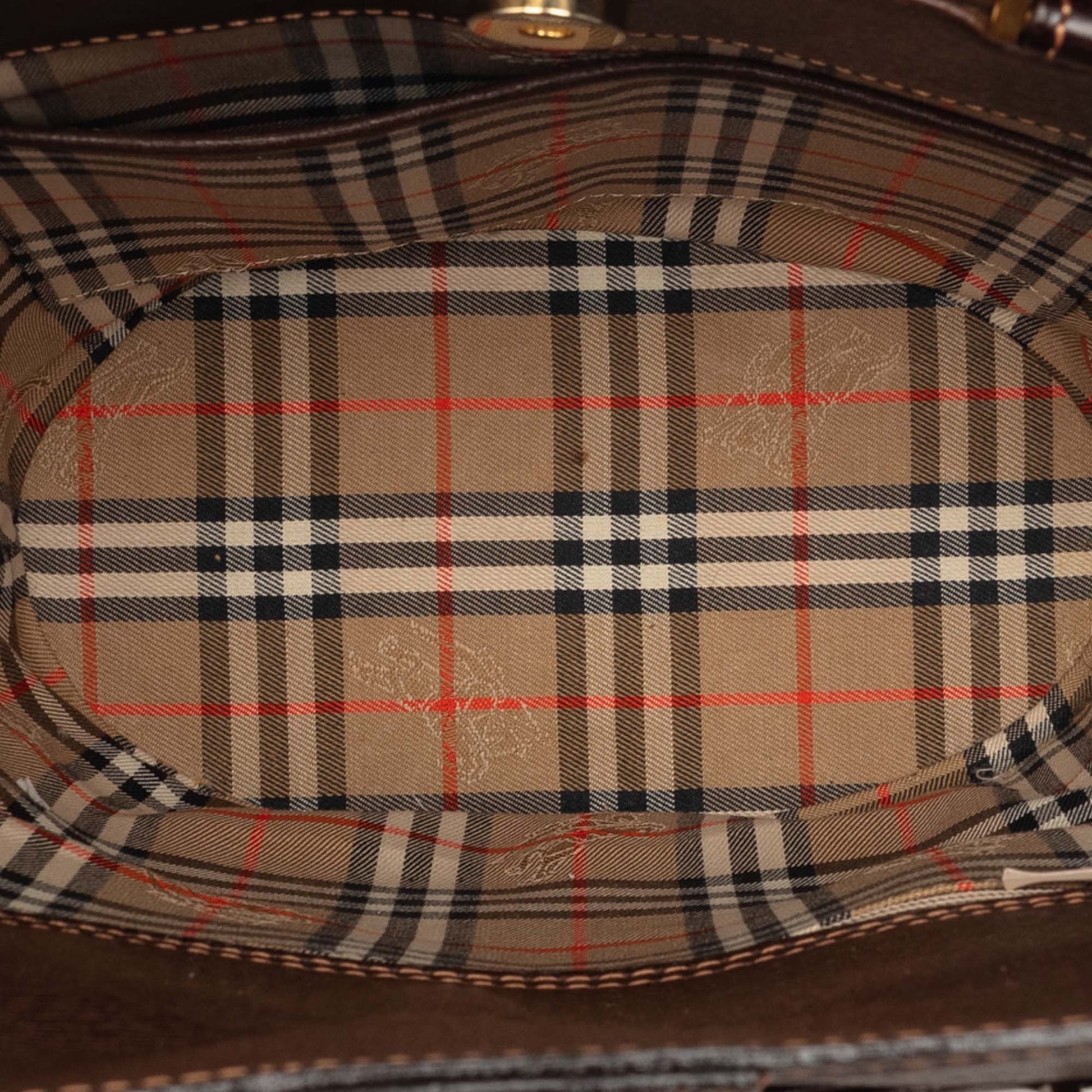 Burberry Leather Bucket Bag