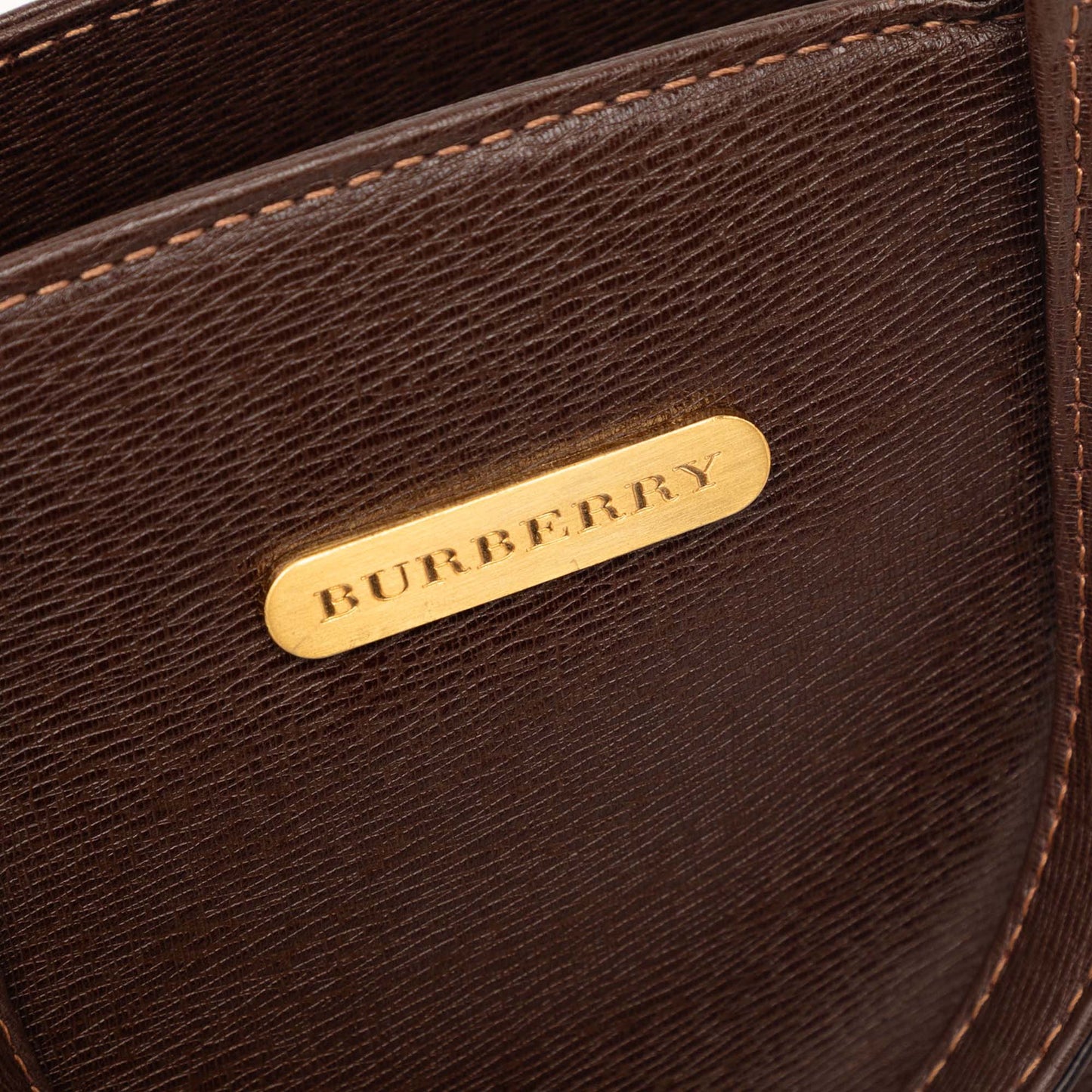 Burberry Leather Bucket Bag