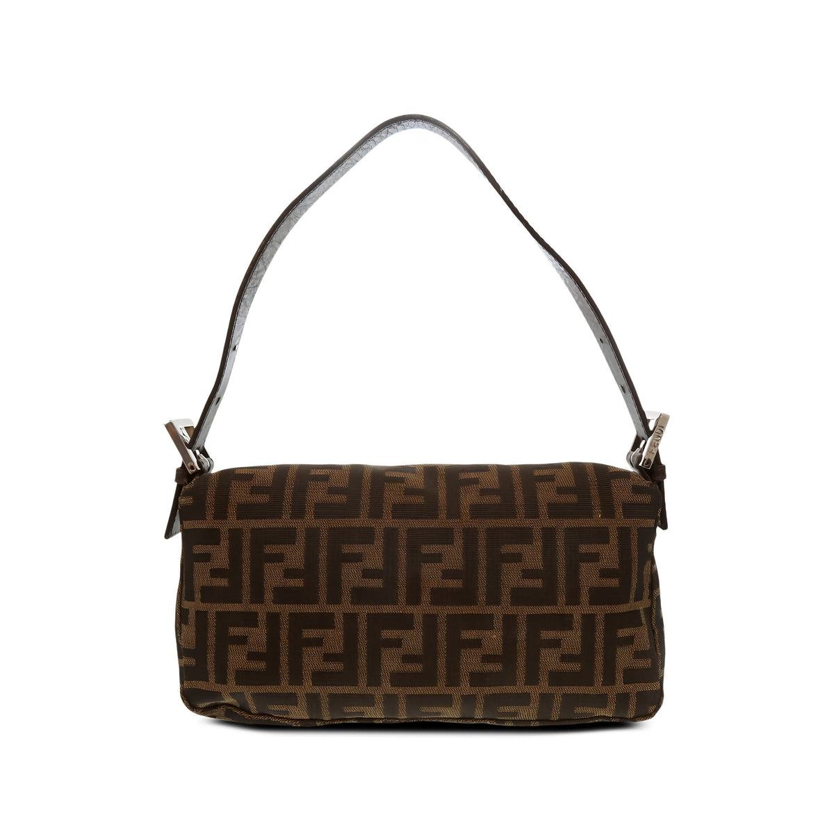 Fendi Zucca Canvas Baguette — Brown