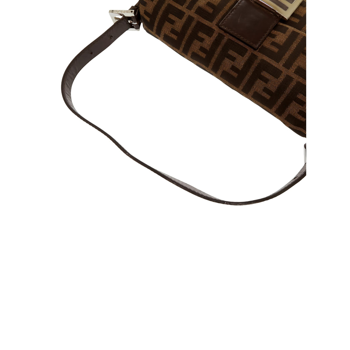 Fendi Zucca Canvas Baguette — Brown