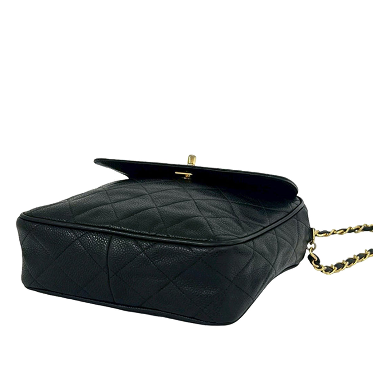 Chanel CC Quilted Caviar Front Pocket Camera Bag