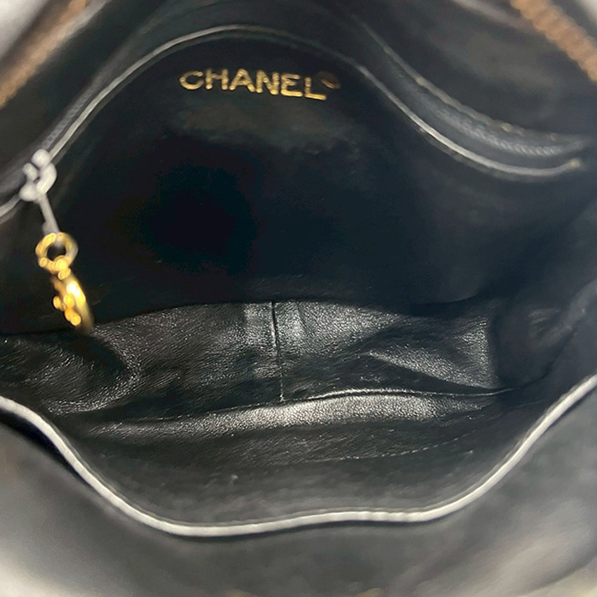 Chanel CC Quilted Caviar Front Pocket Camera Bag