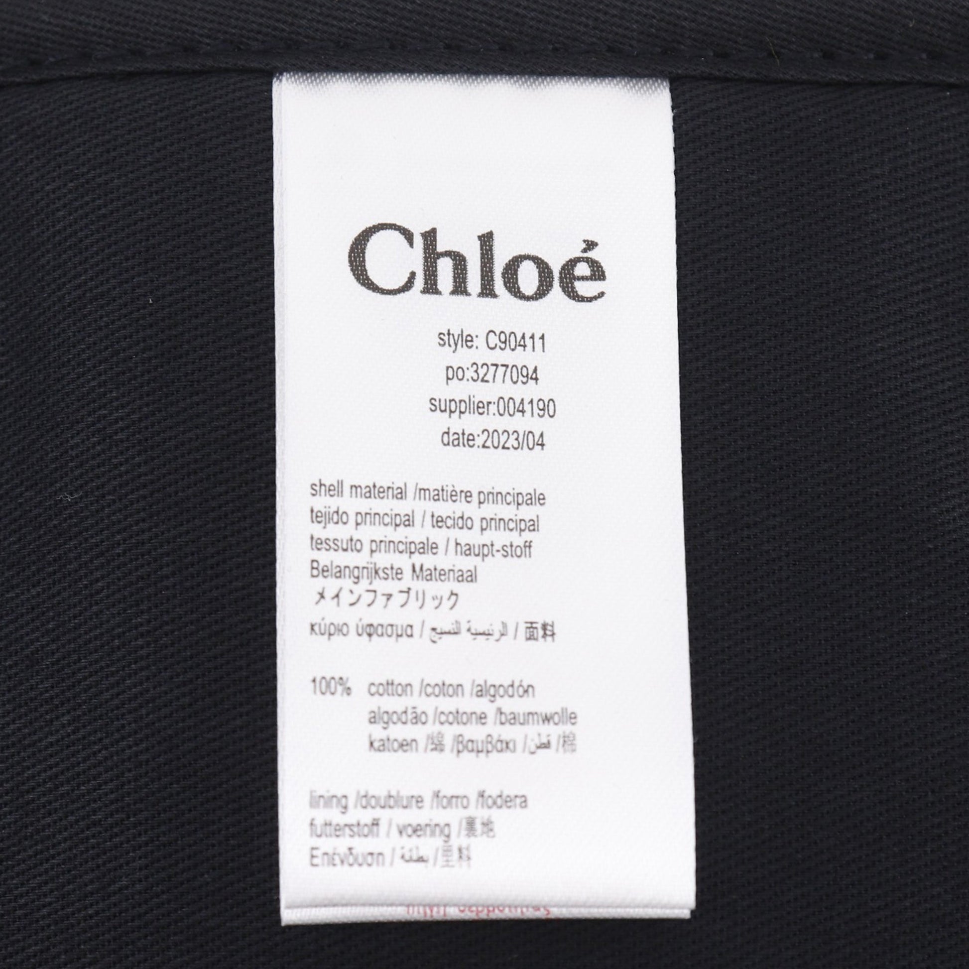 Chloé Canvas Diaper Bag