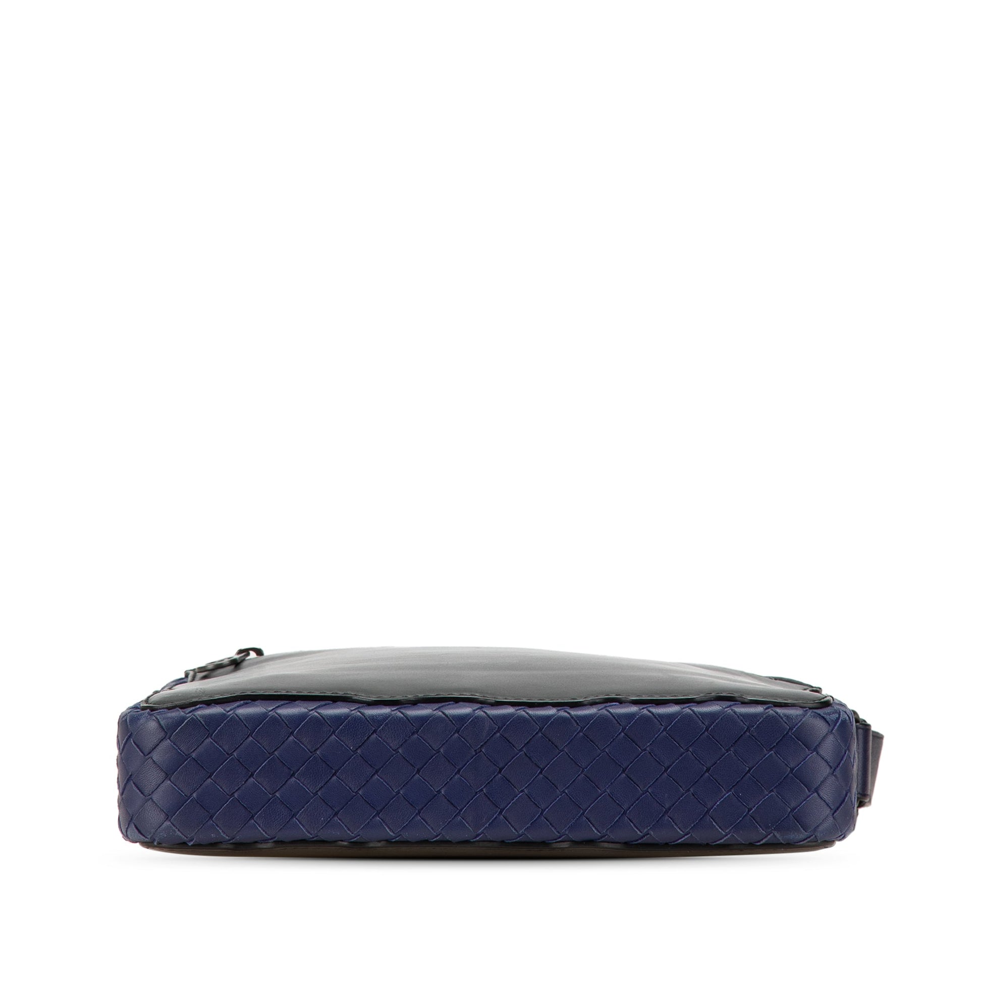 Bottega Veneta Intrecciato Trimmed Leather Crossbody
