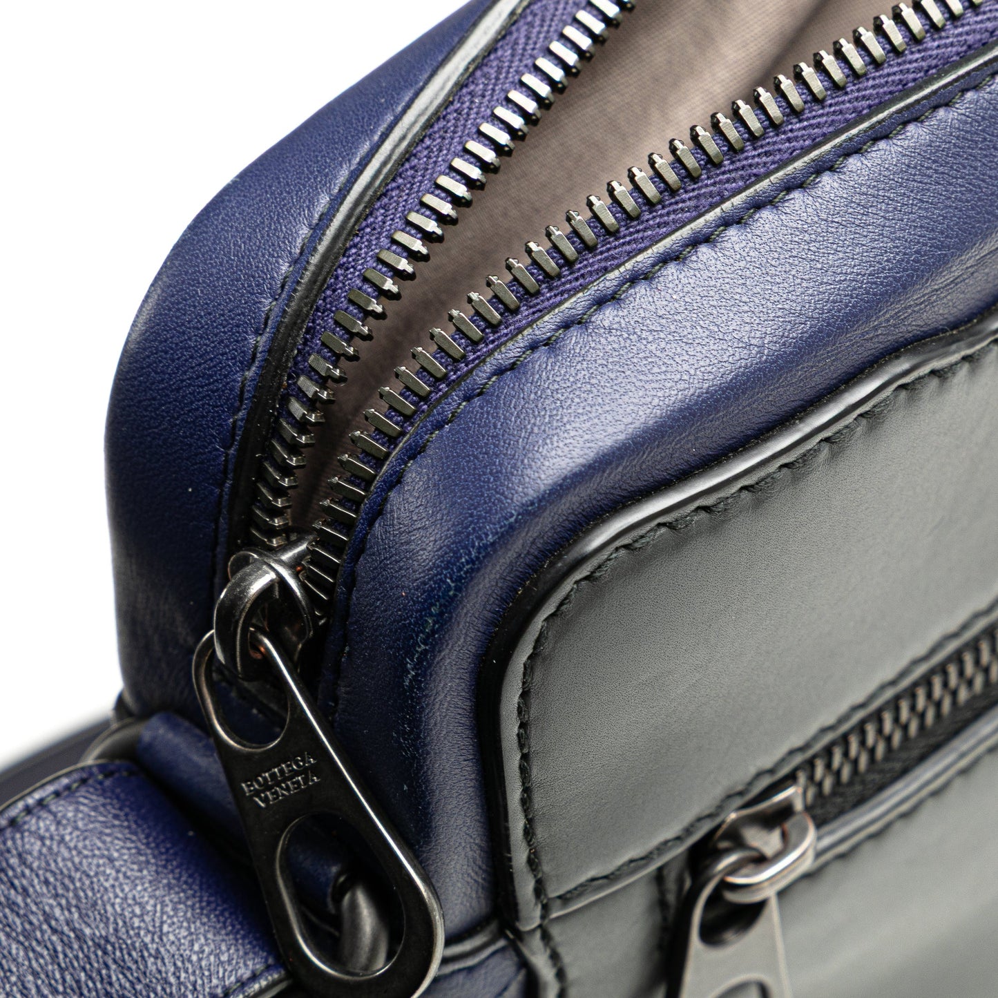 Bottega Veneta Intrecciato Trimmed Leather Crossbody