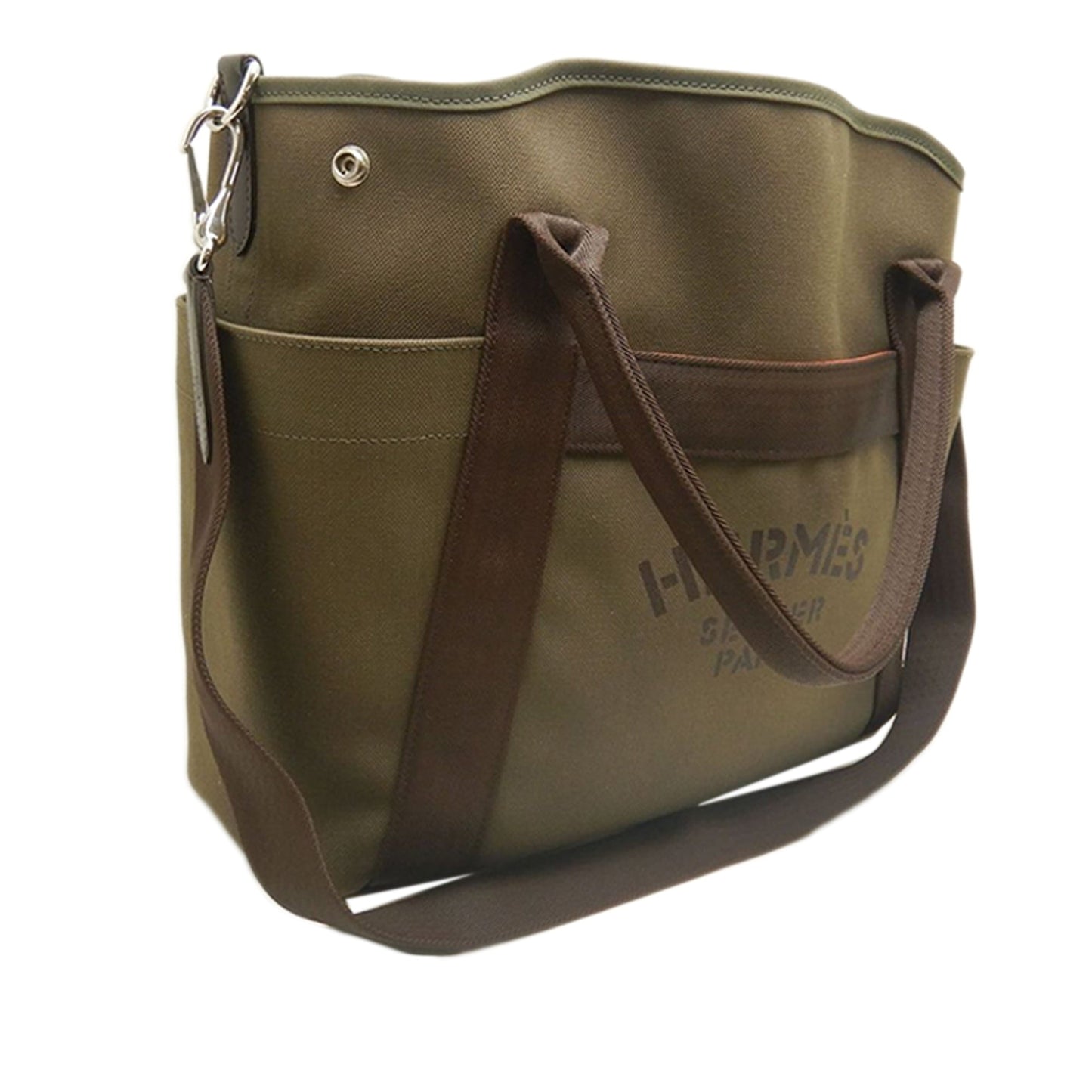 Hermès Toile Sac de Pansage Grooming Bag