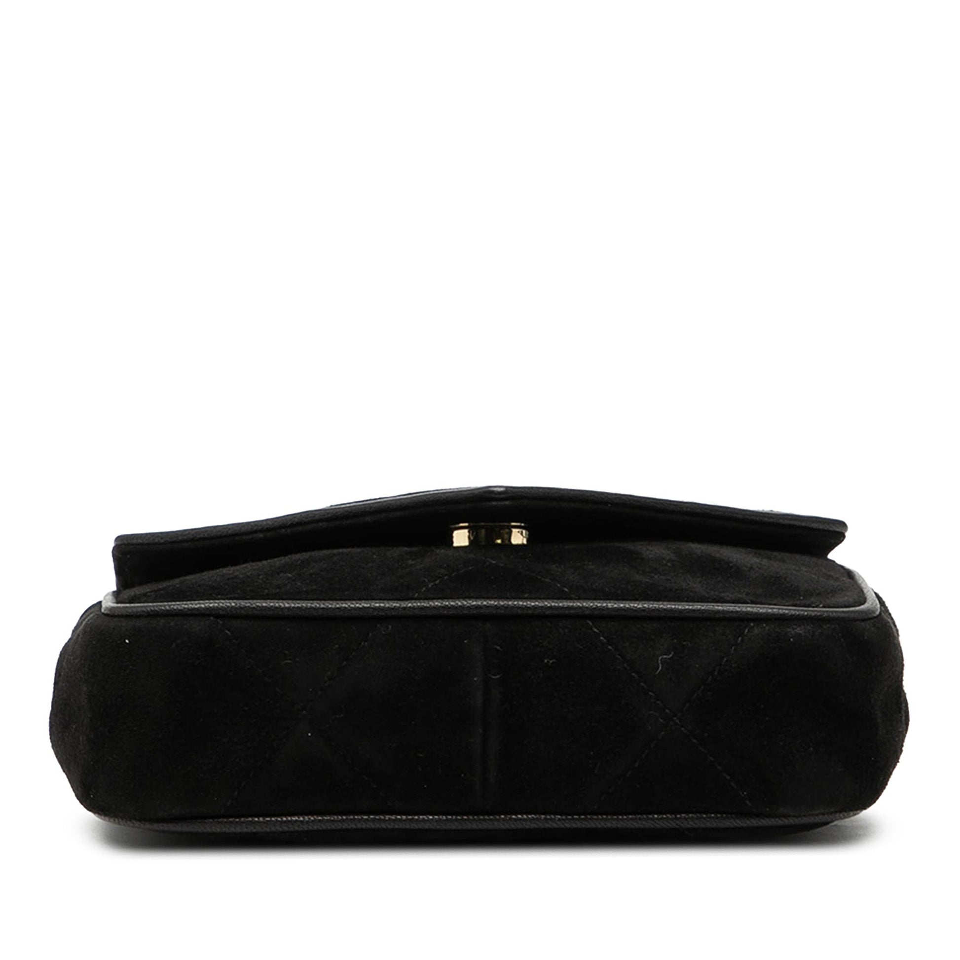 Chanel CC Suede Tassel Crossbody