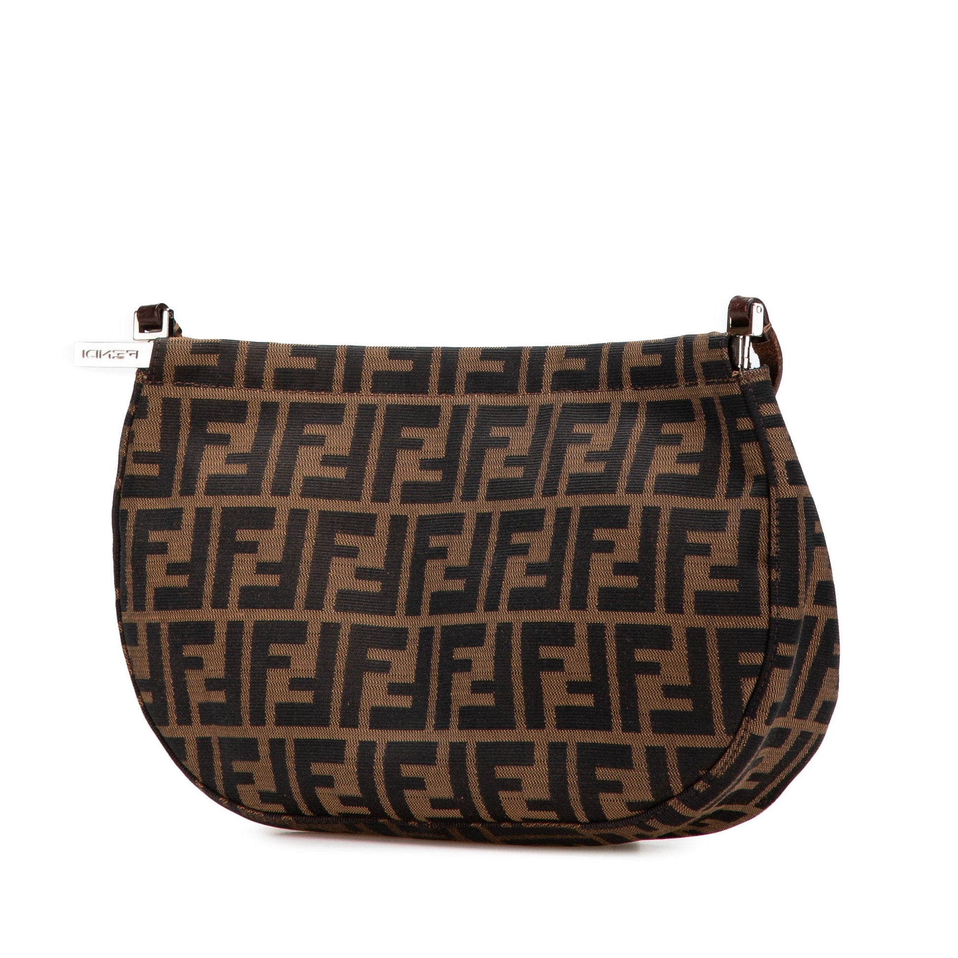 Fendi Zucca Canvas Shoulder Bag