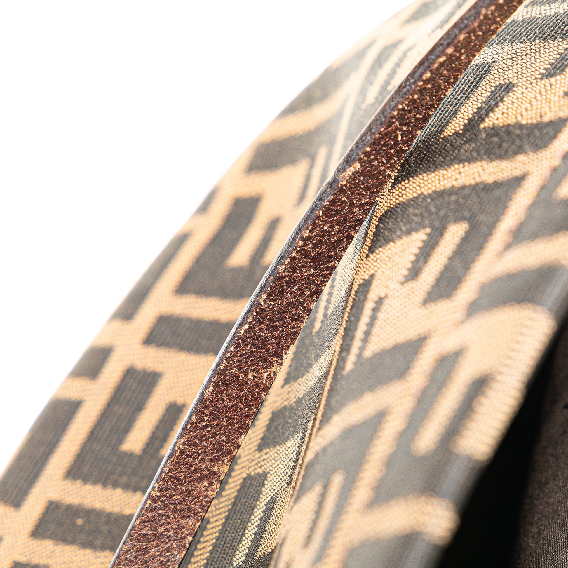 Fendi Zucca Canvas Shoulder Bag
