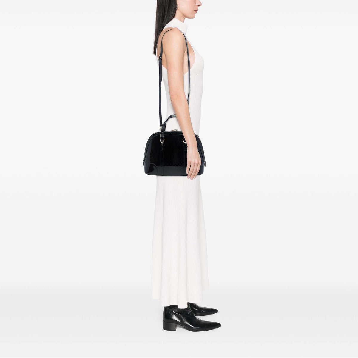 Gucci Small Microguccissima Patent Nice Satchel