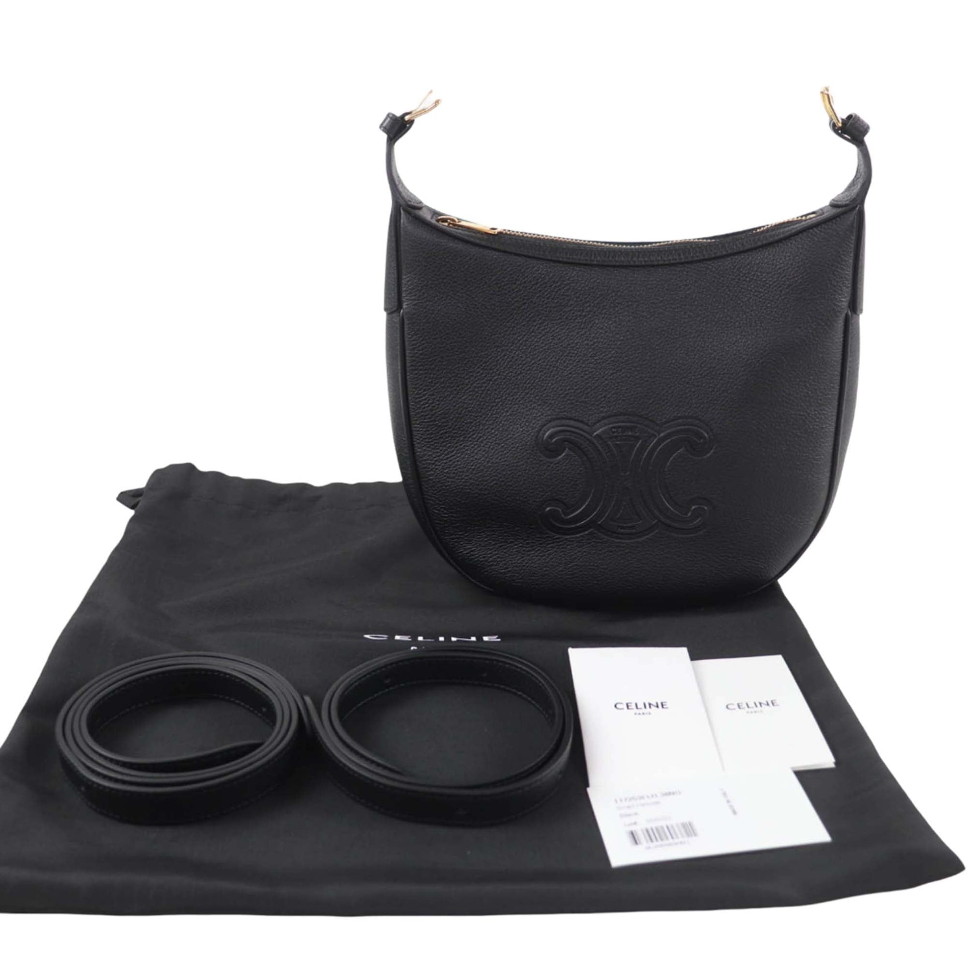 Celine Small Supple Grained Calfskin Heloise Crossbody