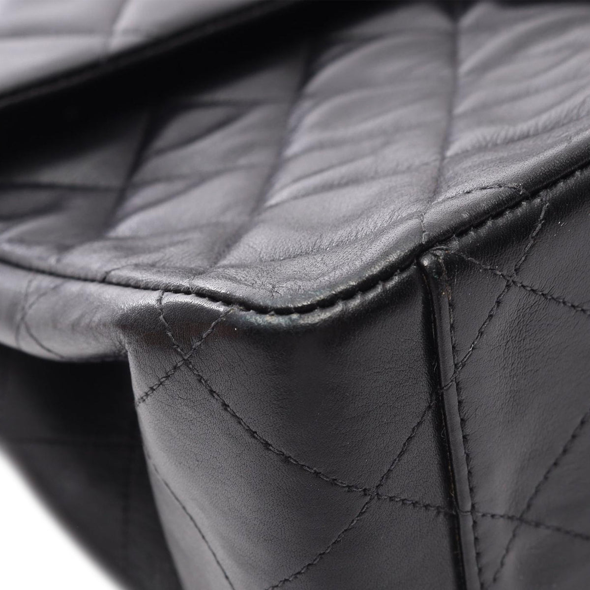 Chanel Maxi XL Classic Lambskin Single Flap — Black