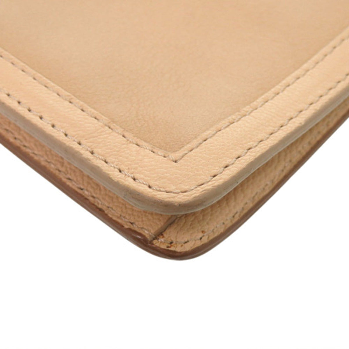 Fendi Bicolor Leather Chameleon Bustina Envelope Clutch — Beige