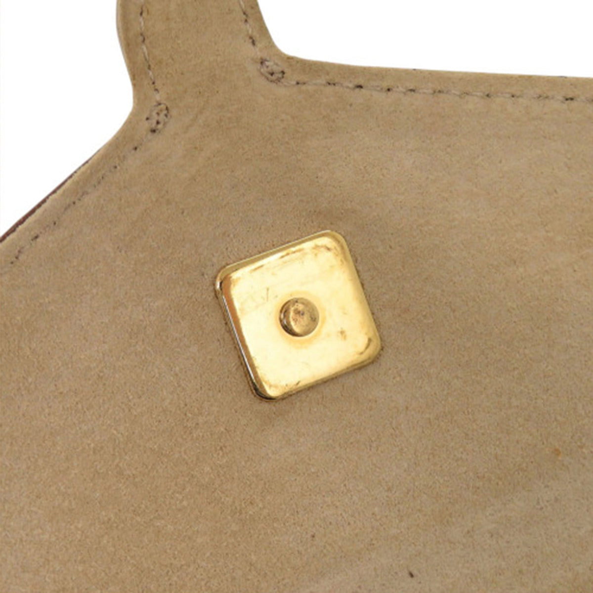 Fendi Bicolor Leather Chameleon Bustina Envelope Clutch — Beige