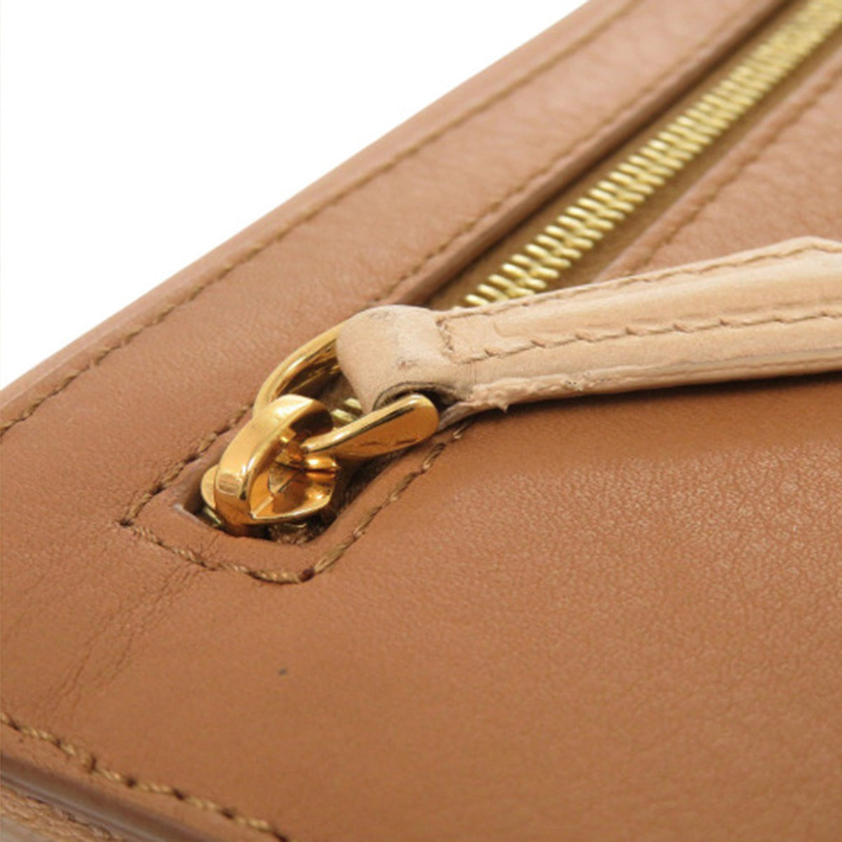 Fendi Bicolor Leather Chameleon Bustina Envelope Clutch — Beige