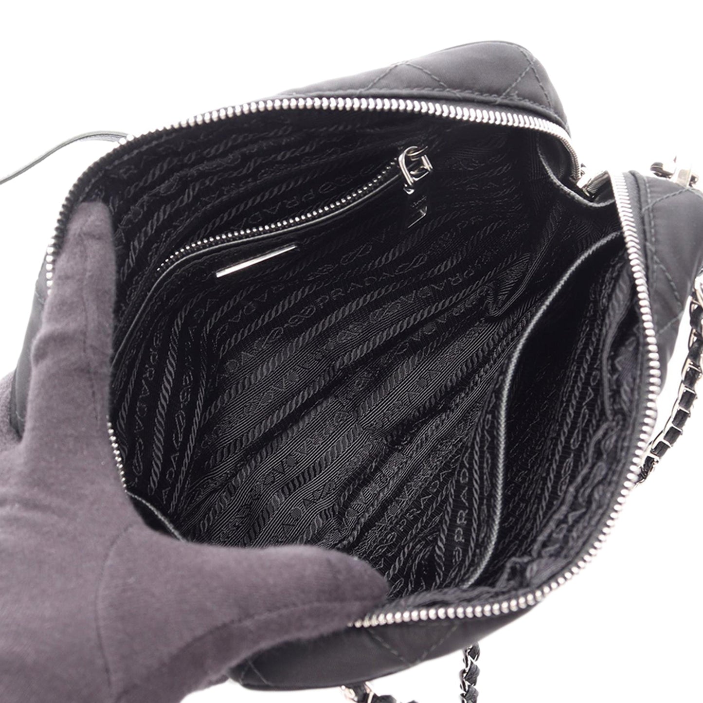 Prada Impuntu Tessuto Satchel