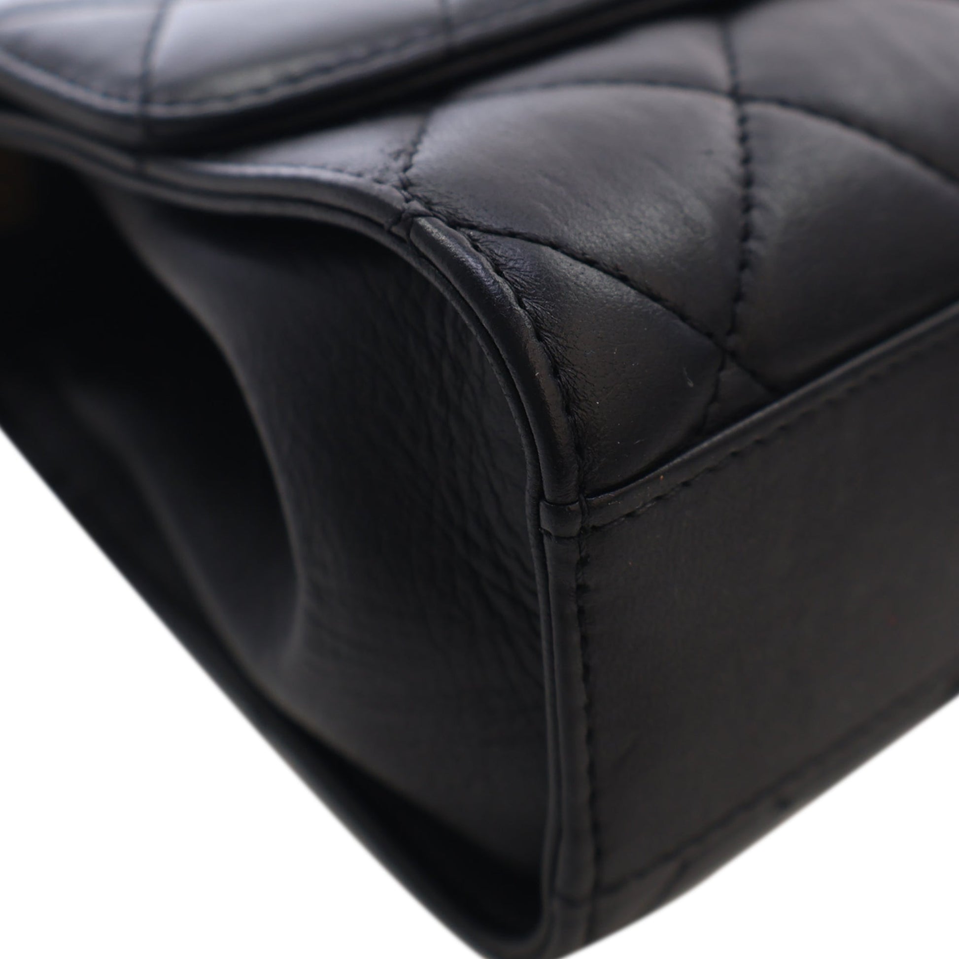 Chanel Mini CC Quilted Lambskin Links Top Handle Flap