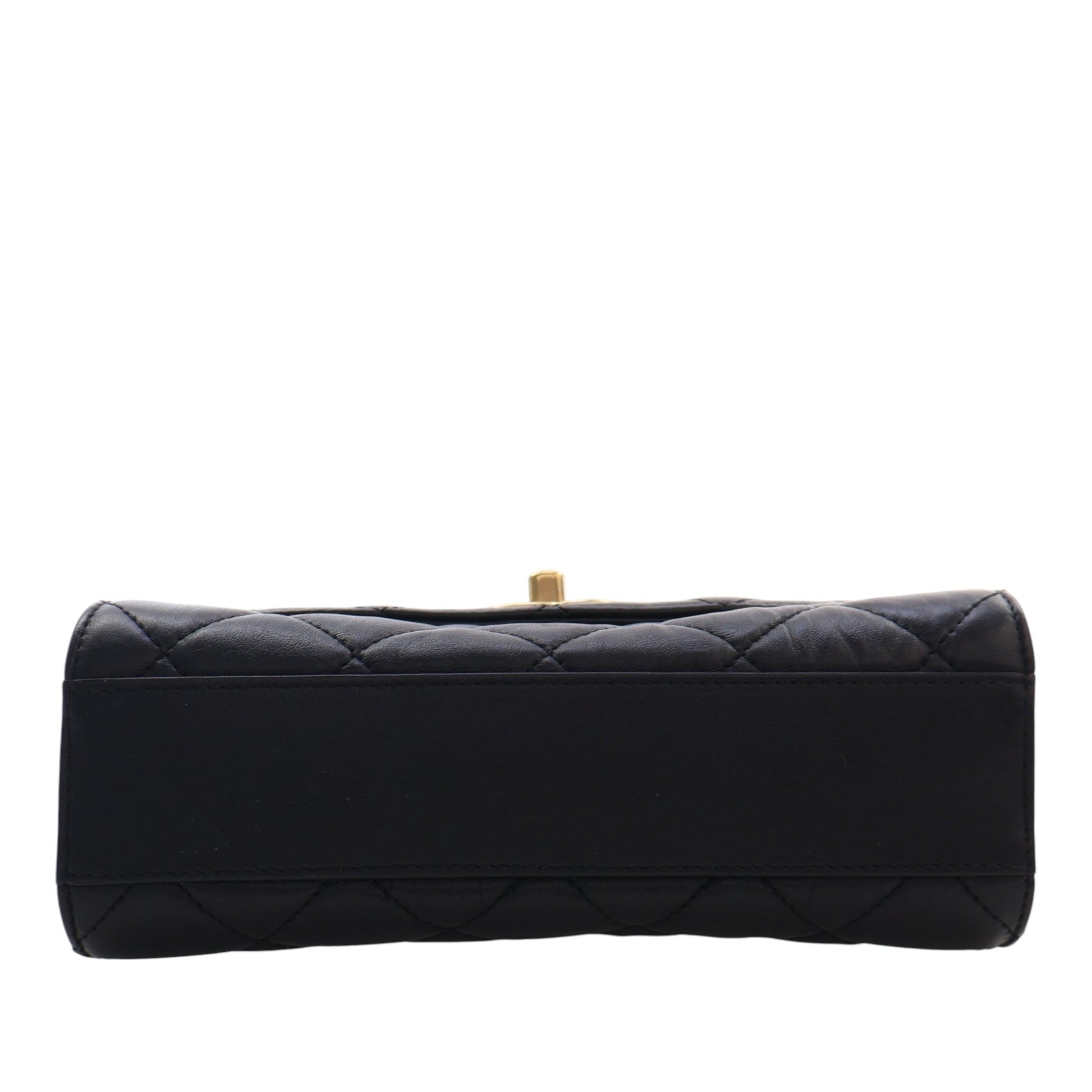 Chanel Mini CC Quilted Lambskin Links Top Handle Flap