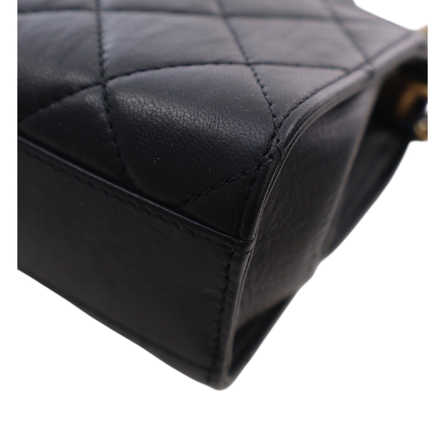 Chanel Mini CC Quilted Lambskin Links Top Handle Flap