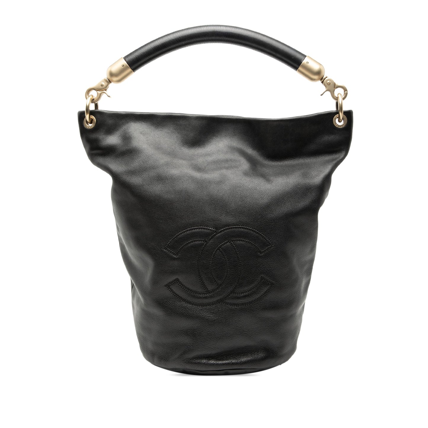 Chanel CC Lambskin Bucket Bag