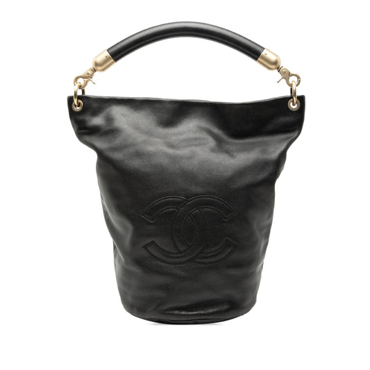 Chanel CC Lambskin Bucket Bag