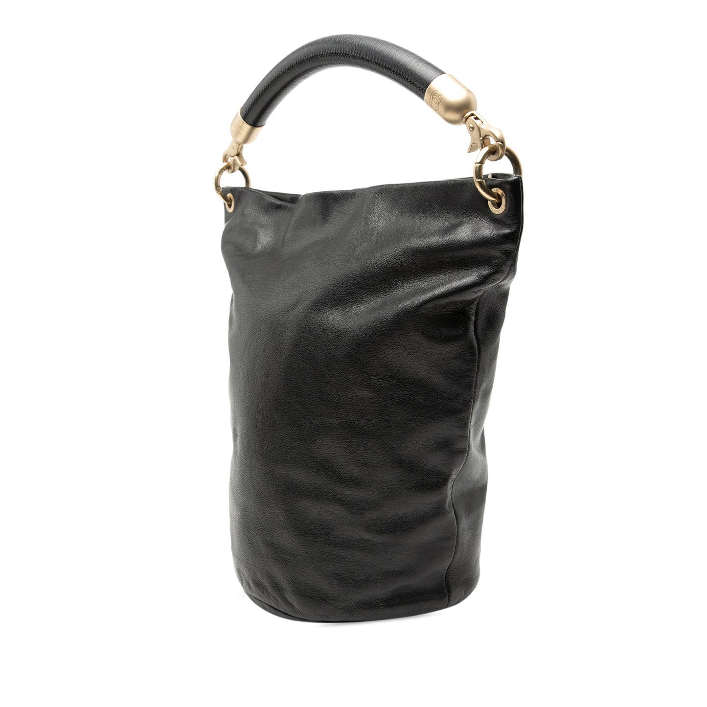 Chanel CC Lambskin Bucket Bag