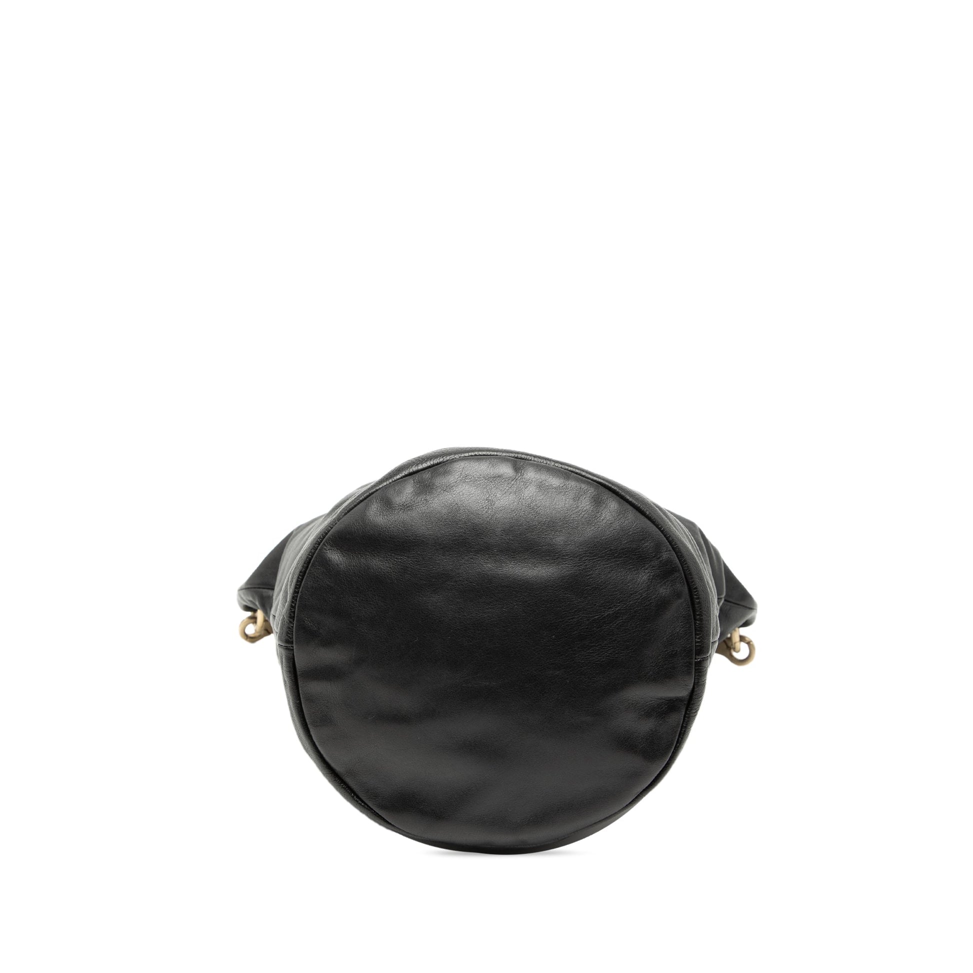 Chanel CC Lambskin Bucket Bag