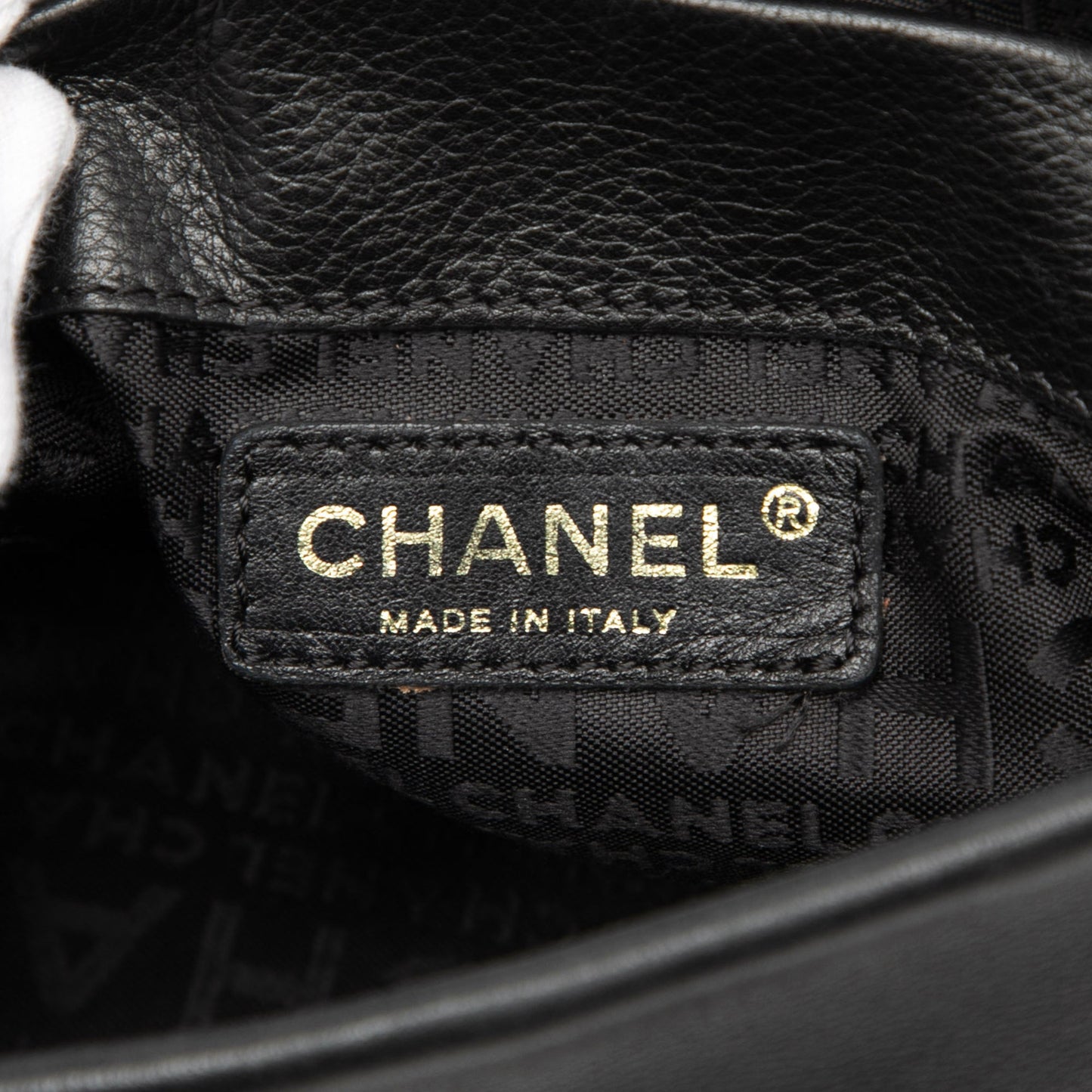 Chanel CC Lambskin Bucket Bag