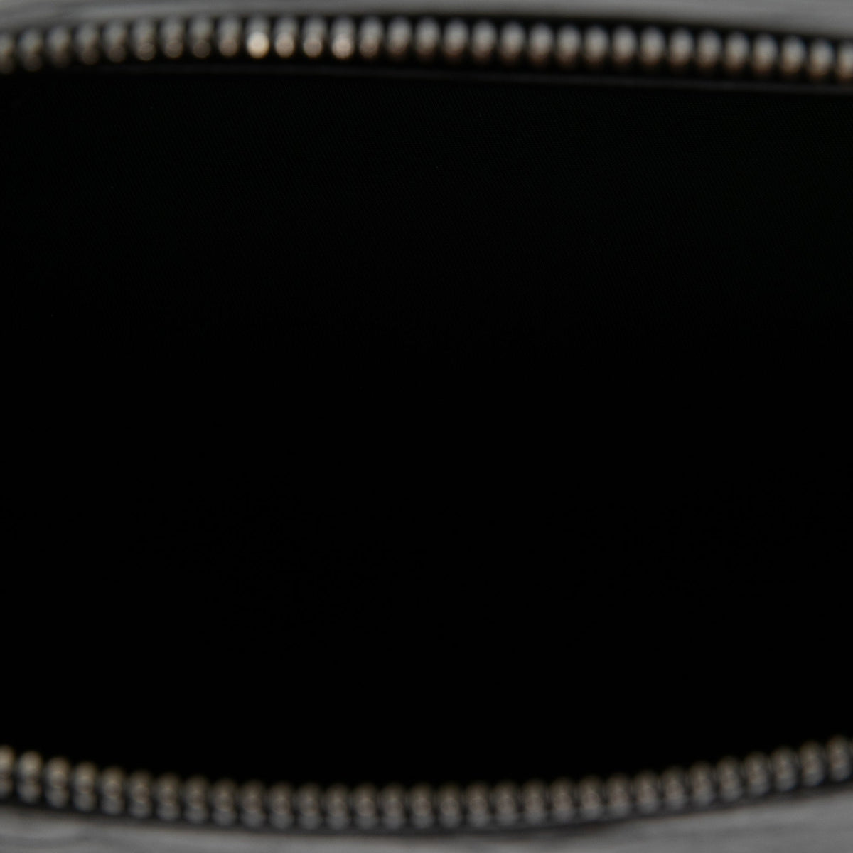 Alexander Wang Crackled Patent Punch Wristlet Zip Pouch — Black