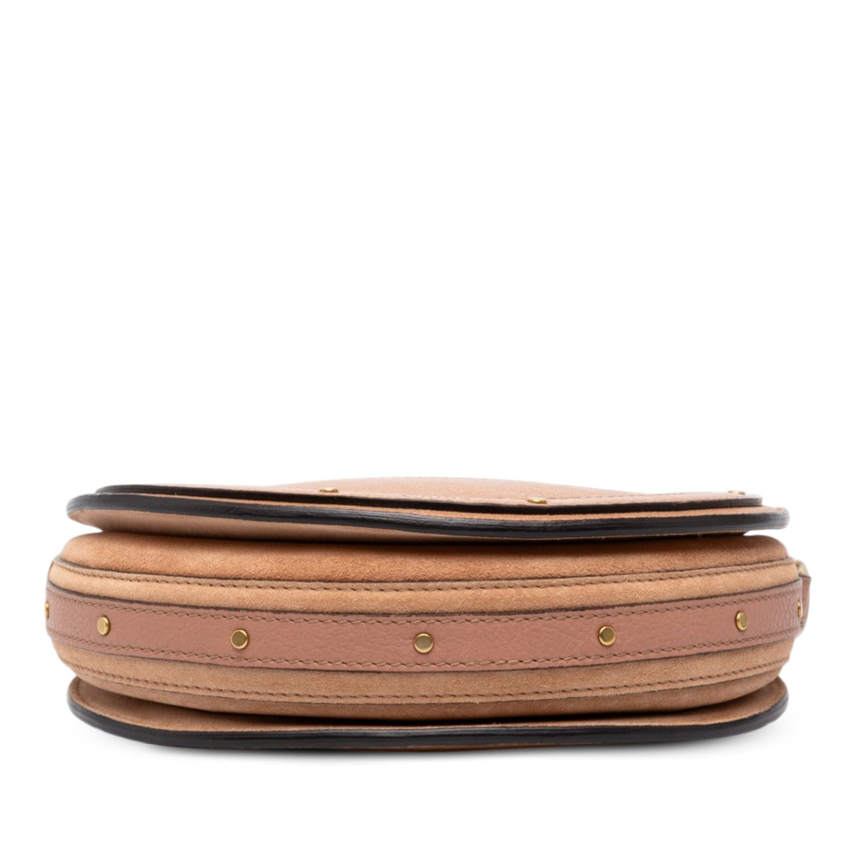 Chloé Small Calfskin and Suede Pixie Satchel — Beige