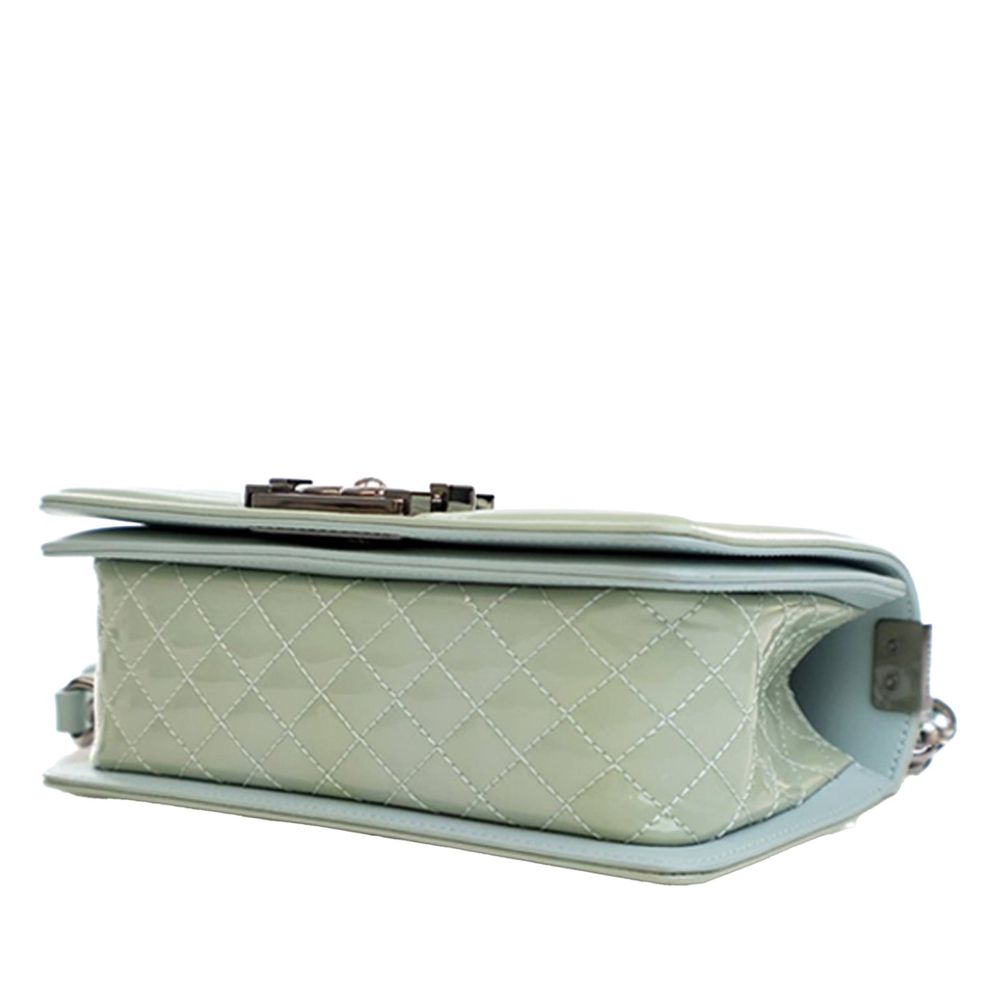 Chanel Small Quilted Patent Boy Flap