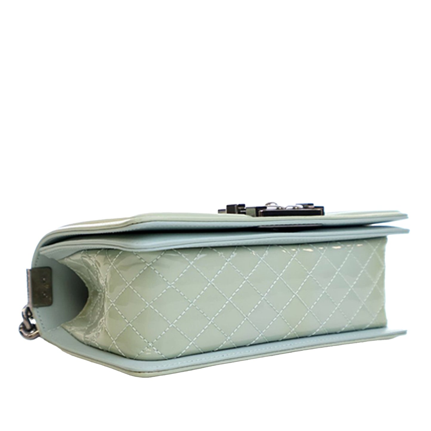 Chanel Small Quilted Patent Boy Flap