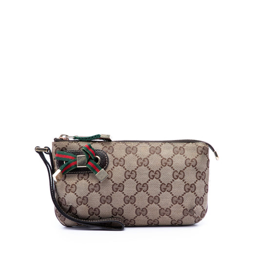 Gucci GG Canvas Princy Wrislet Clutch
