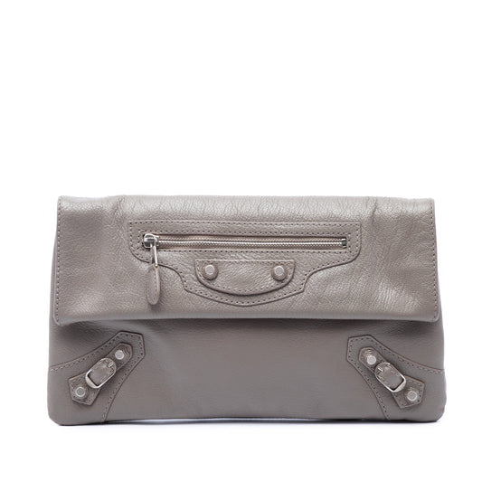 Balenciaga Goatskin Motocross Giant 12 Envelope Clutch