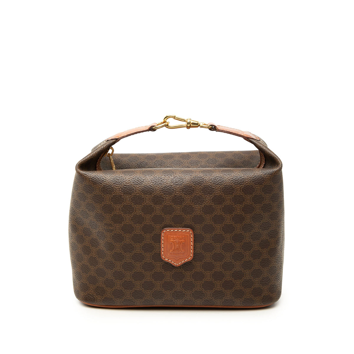 Celine Macadam Coated Canvas Handbag