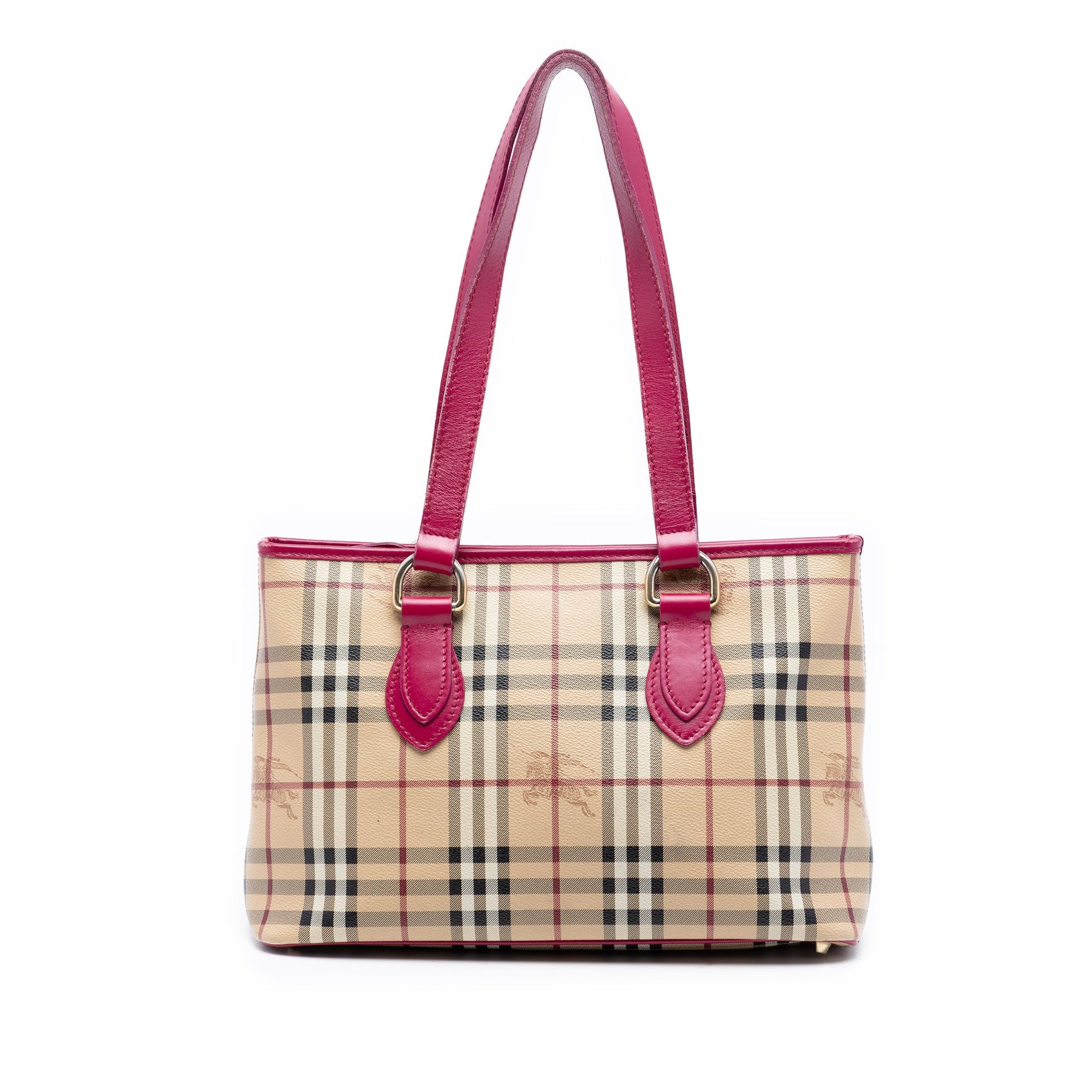 Burberry Medium Haymarket Check Coated Canvas Regent Tote