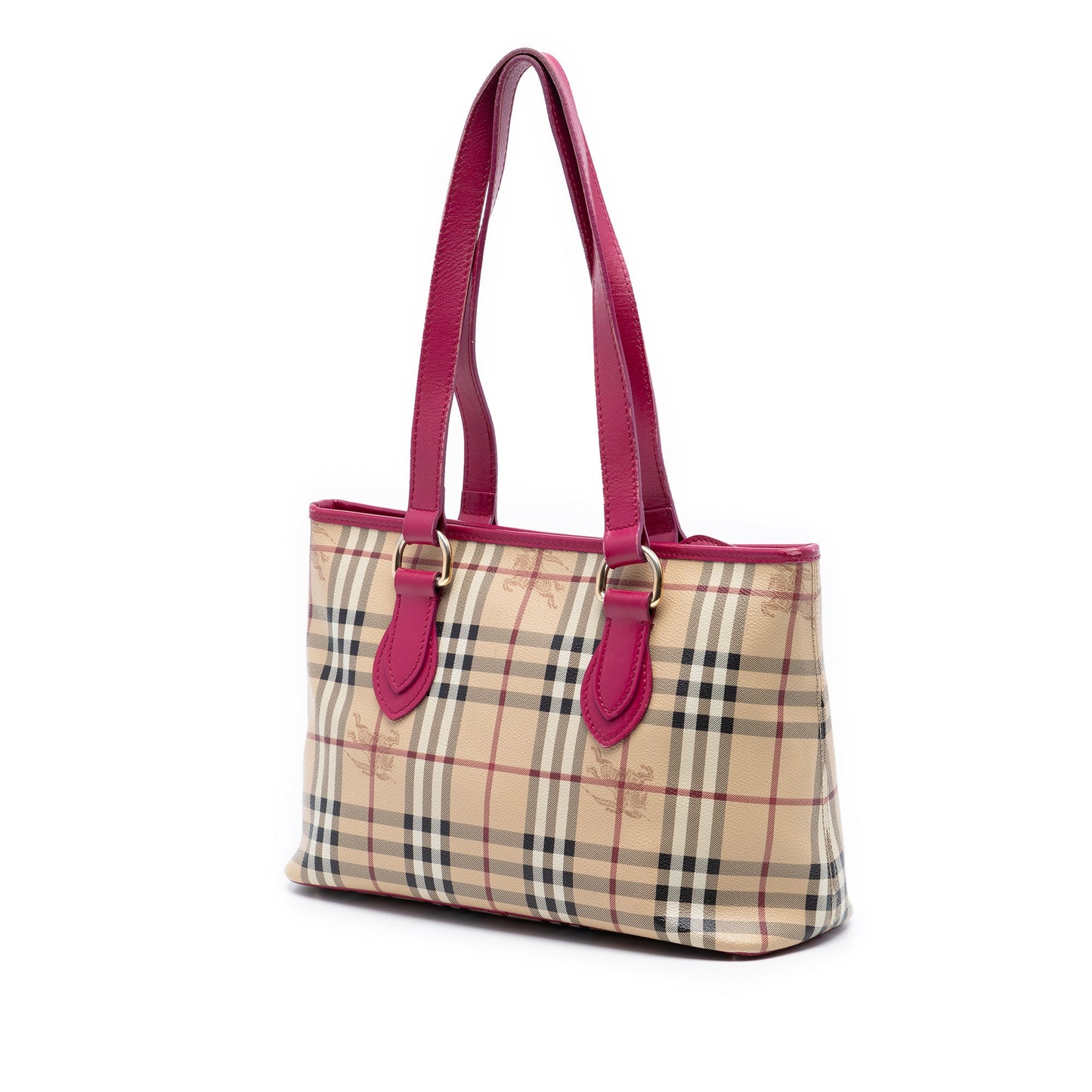 Burberry Medium Haymarket Check Coated Canvas Regent Tote