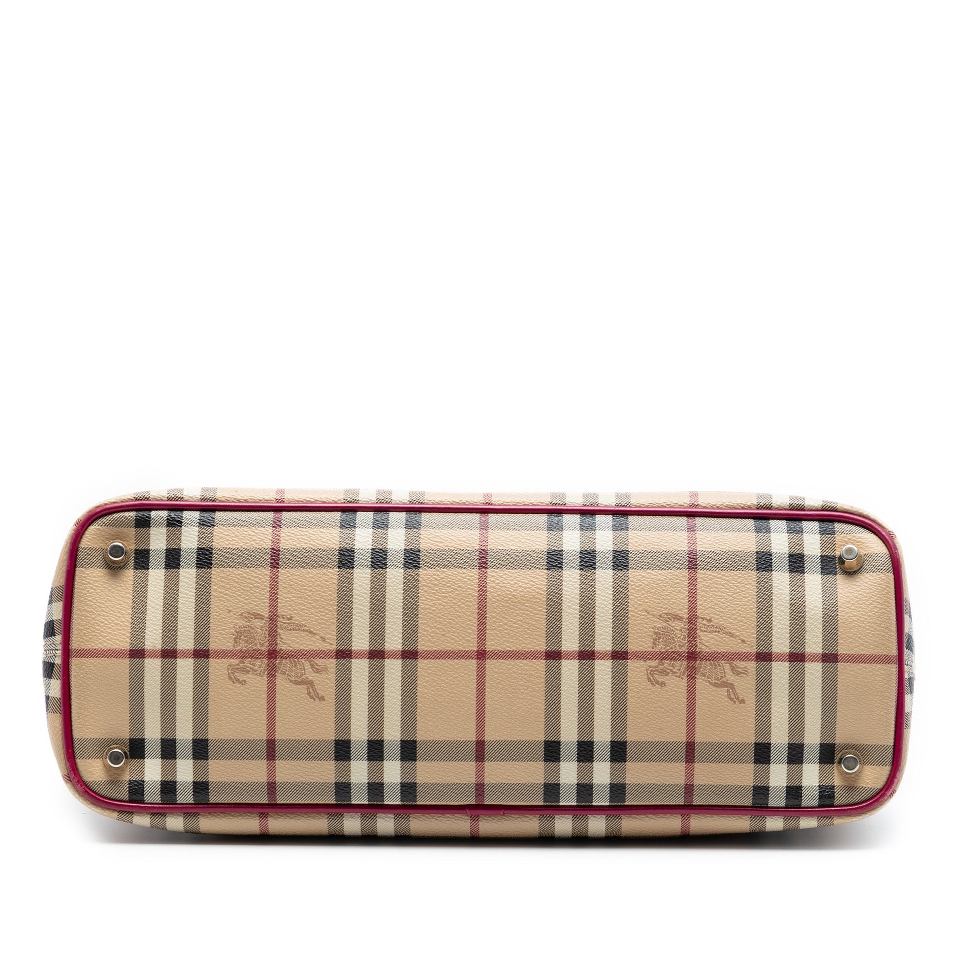Burberry Medium Haymarket Check Coated Canvas Regent Tote