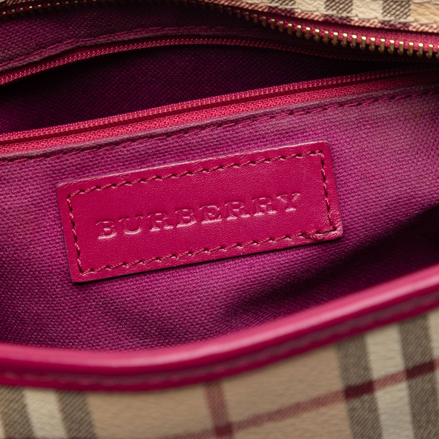 Burberry Medium Haymarket Check Coated Canvas Regent Tote
