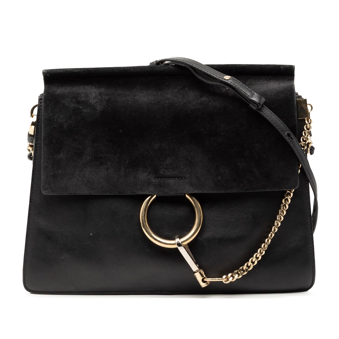 Chloé Medium Calfskin and Suede Faye Crossbody