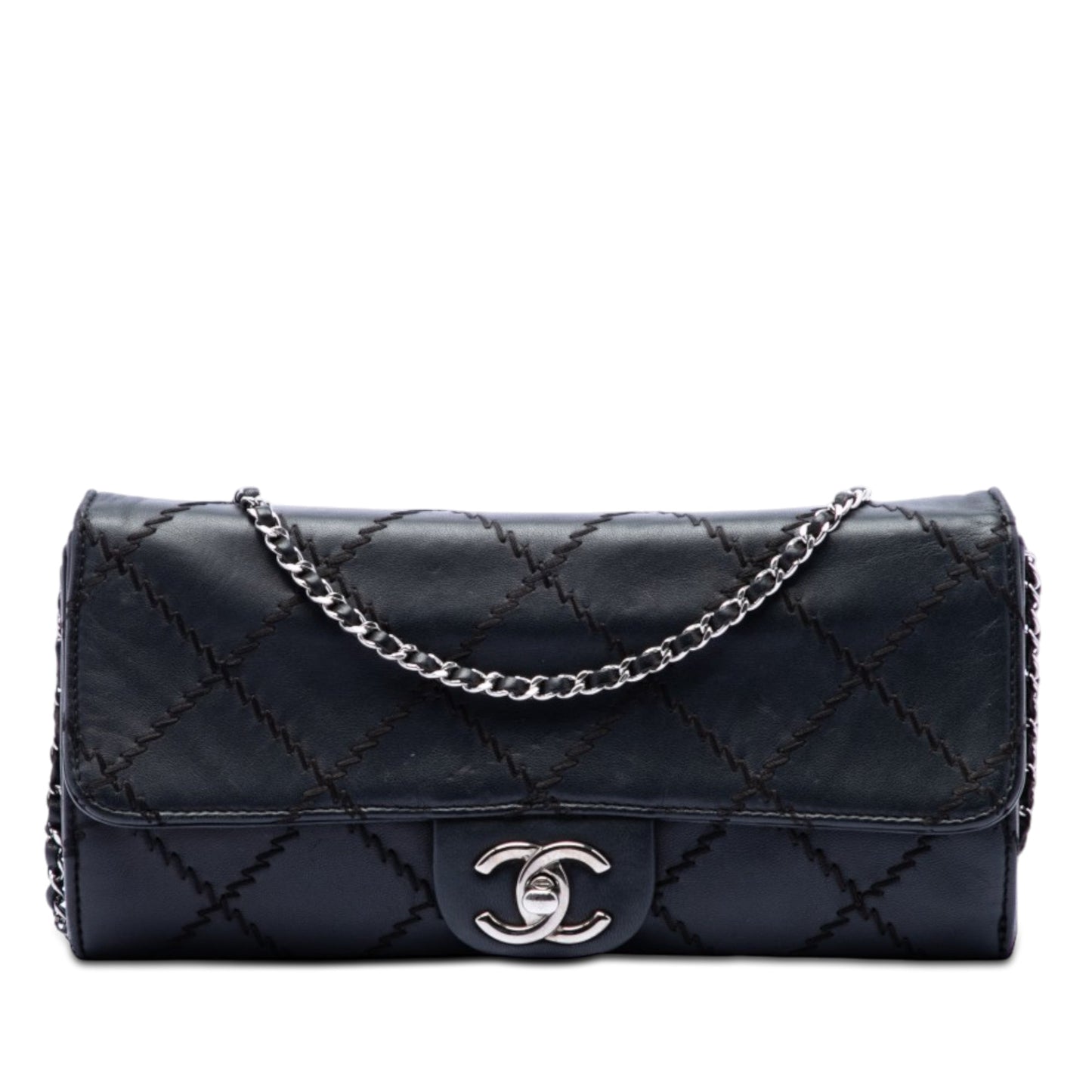 Chanel CC Quilted Calfskin Ultra Stitch Wallet On Chain