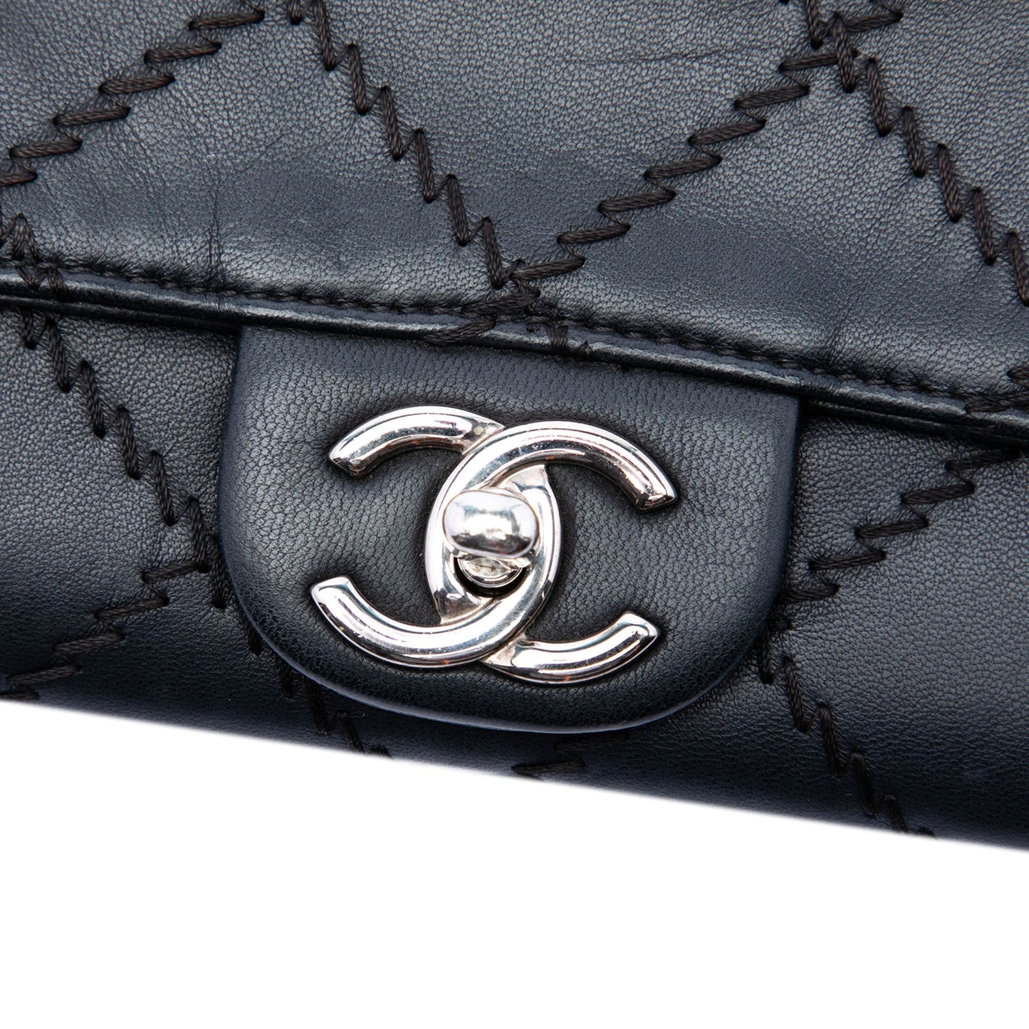 Chanel CC Quilted Calfskin Ultra Stitch Wallet On Chain