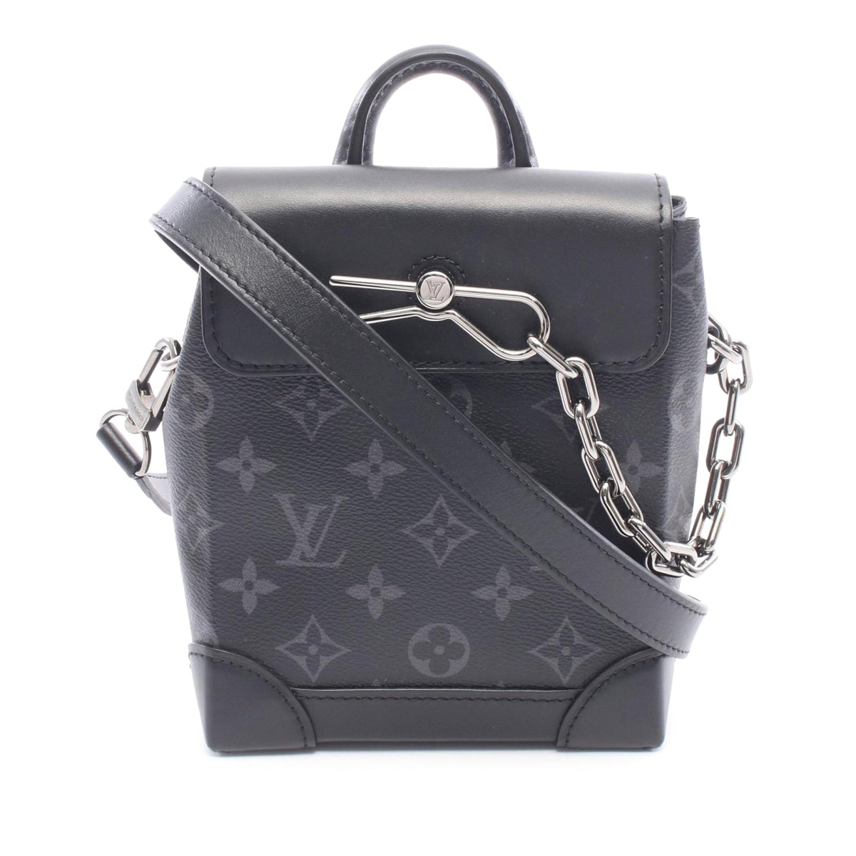 Louis Vuitton Monogram Eclipse Nano Steamer — Black