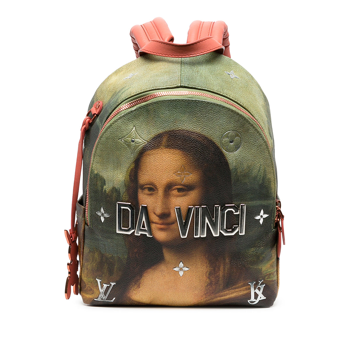 Louis Vuitton Jeff Koons Masters Collection Da Vinci Palm Springs Backpack — Brown