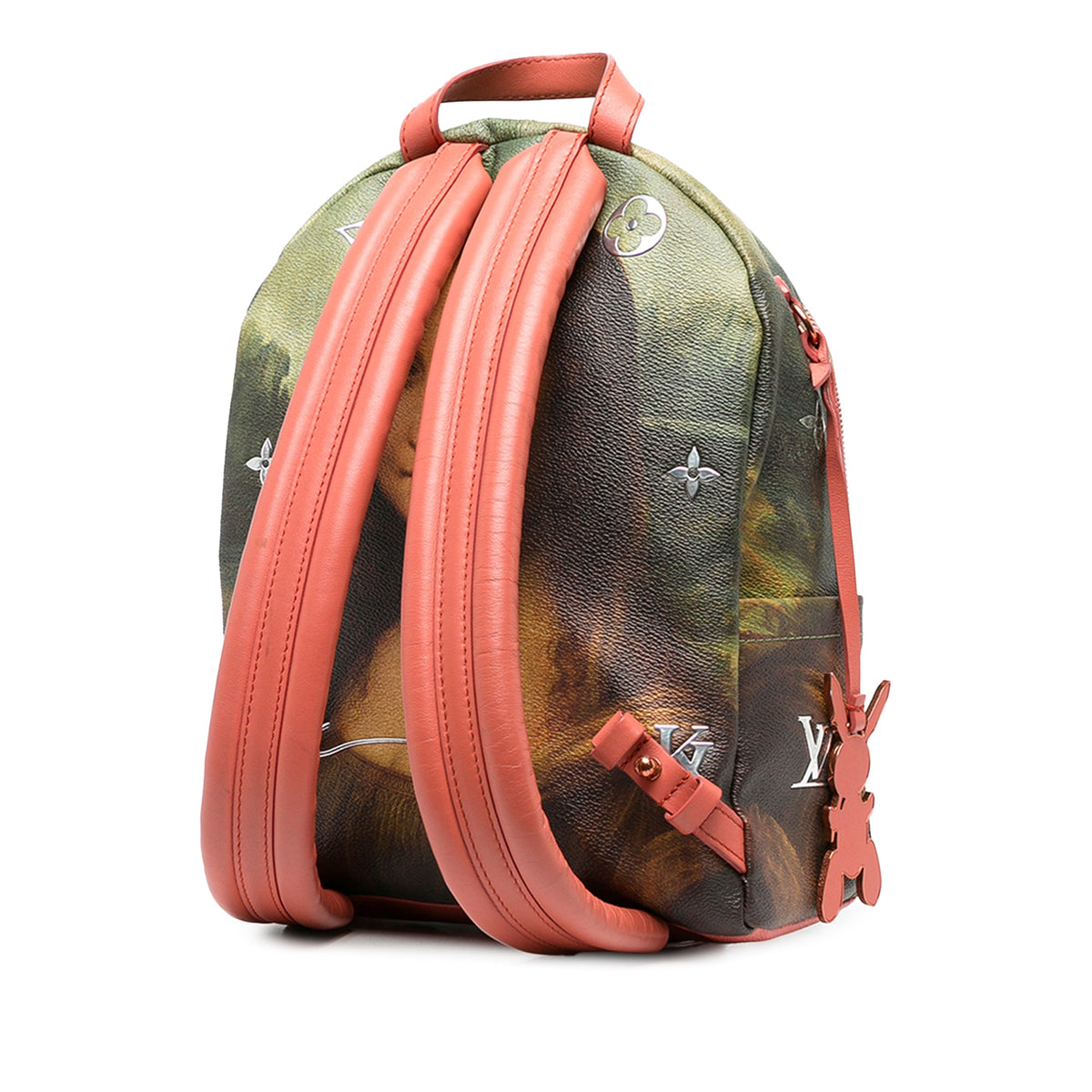 Louis Vuitton Jeff Koons Masters Collection Da Vinci Palm Springs Backpack — Brown